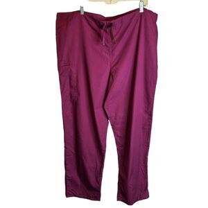 5‎ for $25🔥Large Cherokee Burgundy Maroon Scrub Pants